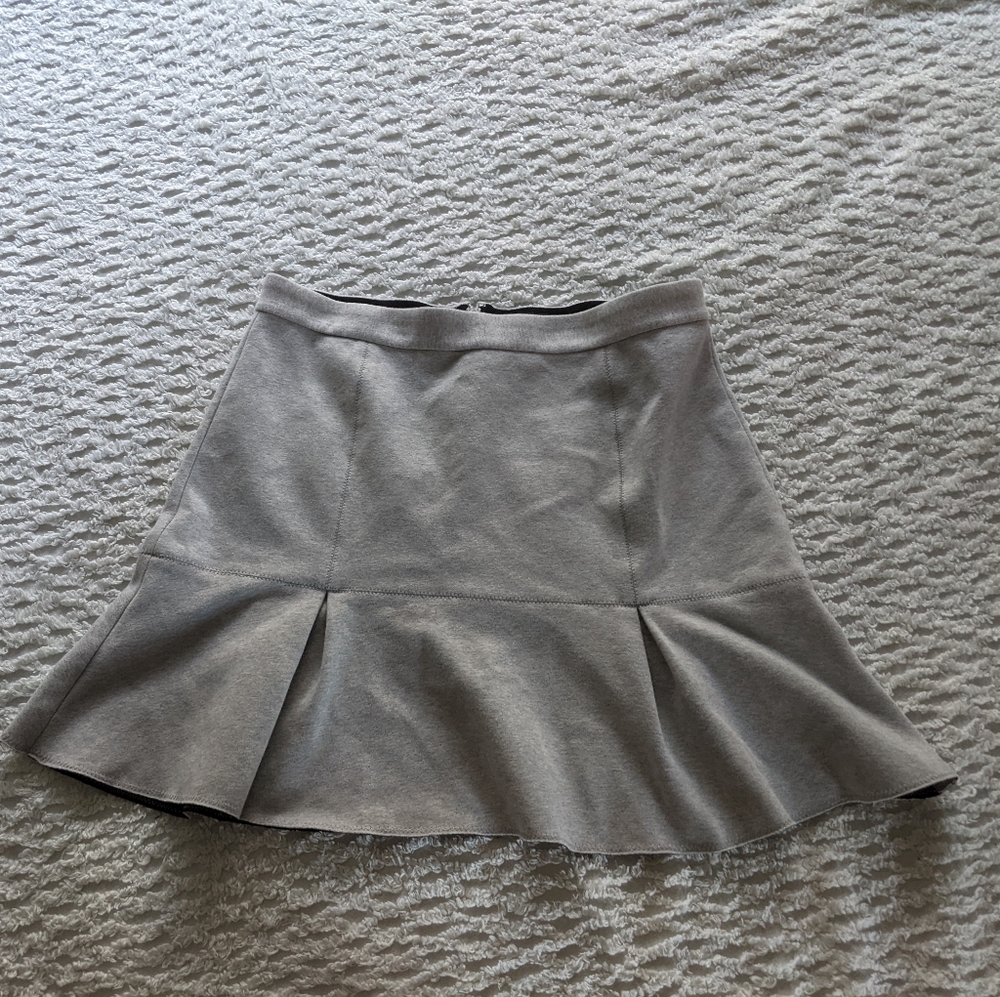 Madewell Grey Flared Mini Skirt Sz 12